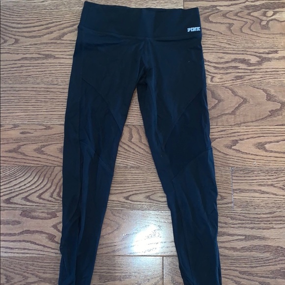 Pink leggings with mesh inserts - Picture 1 of 1